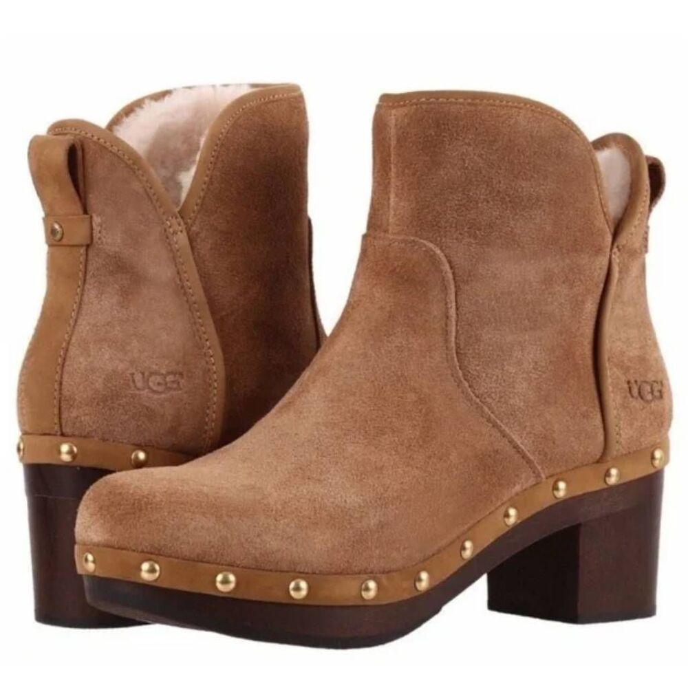 UGG Cam II Heeled Ankle Boot Size 7 - Picture 3 of 12
